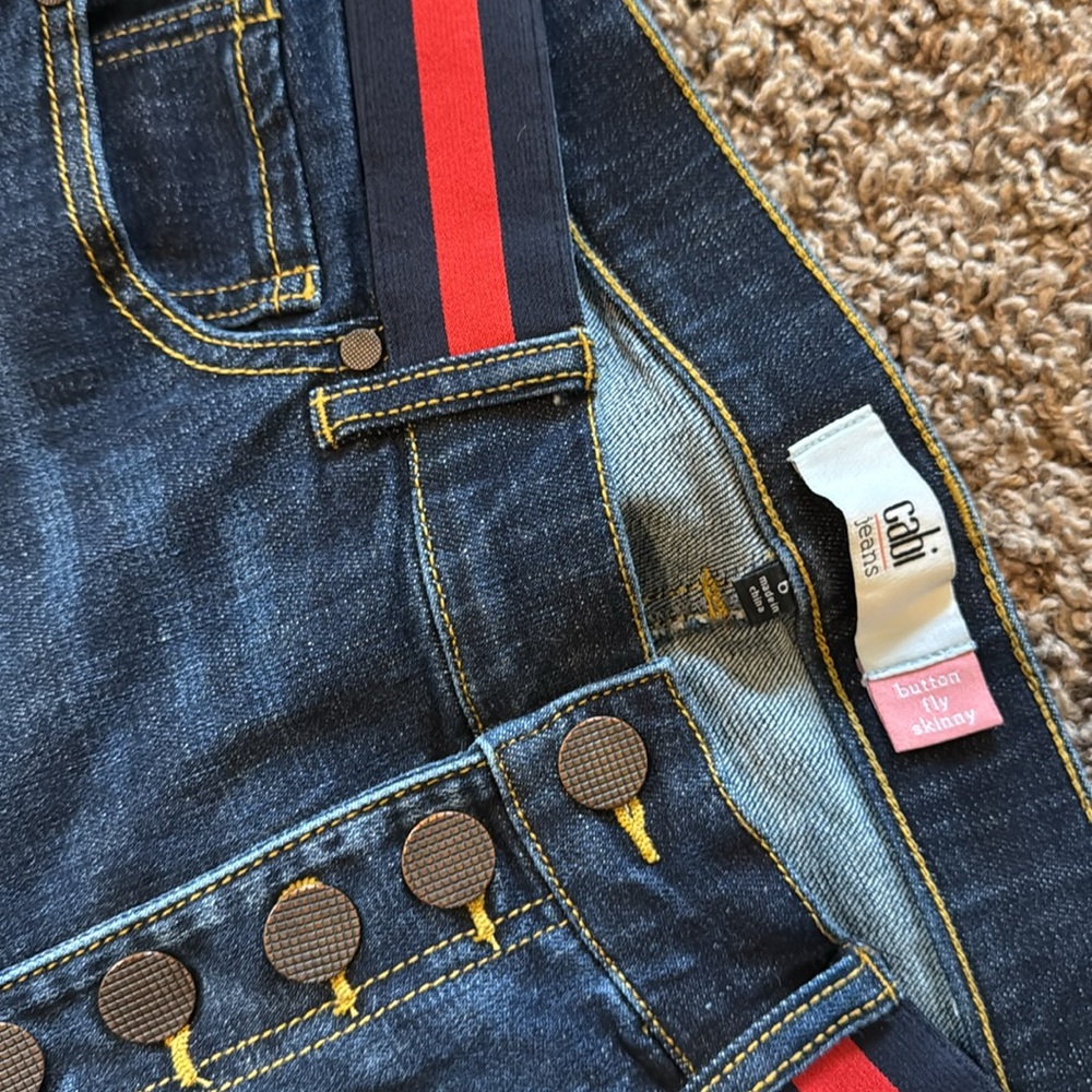 Cabi button fly skinny jeans size 6 - Picture 4 of 4